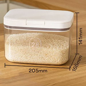 Kitchen storage <b>containers</b> Food Storage <b>Container</b> with <b>Lid</b> Transparent Dry Goods Bin for Rice - Product Image 2