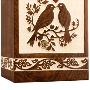 AYAANS Rosewood wooden Hand Carved Wooden Hot Selling cremation Urn <b>Box</b> for Adult Ashes Wholesale Cremation Urns (6X6X11)IN - Product Image 5