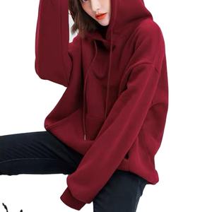 Sudadera con capucha personalizada de color liso Y2K para mujer, con hombros caídos, 420GSM, de peso pesado, transpirable, con cremallera completa, estilo oversize - Product Image 5