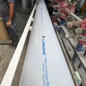 Sistema de Gestión de Cables Eléctricos, Tubo de Soporte de Cables de PVC Semicircular Industrial para Cableado Abierto, Brazo Cantilever de Montaje en Pared - Product Image 6