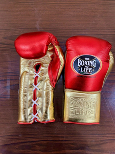 Hot Selling Handmade Professional Laced Boxing Sparring <b>Gloves</b> Genuine Cowhide Leather Quick Drying Custom Packaging Adult - Product Image 6