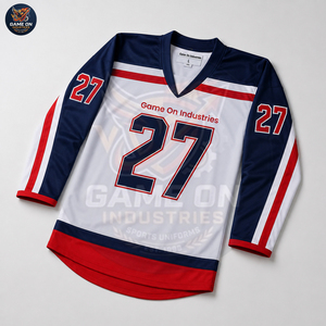 Best Supplier Unique Design Sublimated Private Label High Quality Team Apparel Custom Breathable Sports Ice Hockey Uniform Sets - Product Image 5