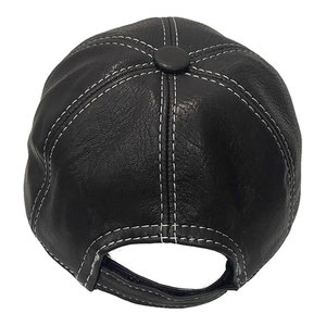 Casquette en cuir de mouton de haute qualité, modèle 2026, personnalisable, sportive, respirante, imperméable, unisexe, ajustable et confortable - Product Image 5