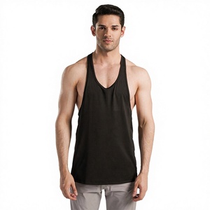 Débardeur de sport respirant pour homme 100 % polyester, haute élasticité, anti-boulochage, séchage rapide, idéal pour la musculation – Meilleur prix - Product Image 1