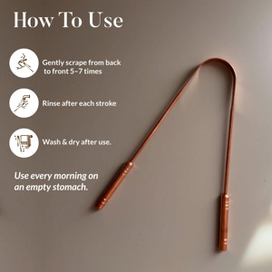 Limpiador de Lengua Ejecutivo de Cobre – Herramienta Premium para la Higiene Bucal con un Atractivo Atemporal - Product Image 1