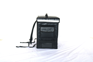 Sac à dos isotherme imperméable noir personnalisé pour les sacs de livraison et de plats à emporter - Product Image 6