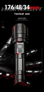 CITICITY Portable <b>LED</b> Tactical Flashlight 4 Modes <b>Rechargeable</b> with LDC Zoom & Waterproof for Home Camping Emergency - Product Image 6