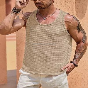 Chemises sans manches pour hommes Fitness Muscle Mens Panel GyM Tank Top - Product Image 6