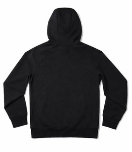 Sweat à capuche unisexe avec fermeture éclair, motif uni, tissu tricoté, teinture unie, impression numérique, 100% coton - Product Image 3