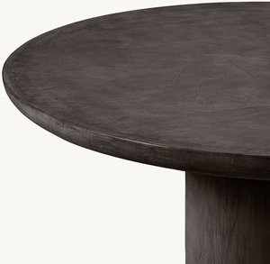 Black Round Wood Dining <b>Table</b> Set 6 <b>Chairs</b> <b>Foldable</b> Industrial Design Hotel Use Modern Furniture VINTAGE Brand - Product Image 3