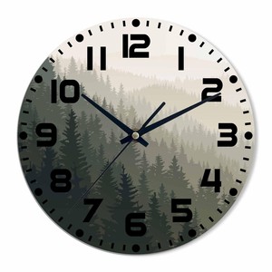 Reloj de Pared de Madera de Cedro Hecho a Mano con Paisaje de Montaña, Venta al por Mayor en Moradabad - Product Image 2