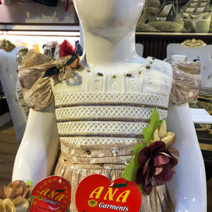 Vestido de algodón de belleza con diadema para niños Temporada de primavera Disponible en 2 colores y tamaños personalizados - Product Image 3