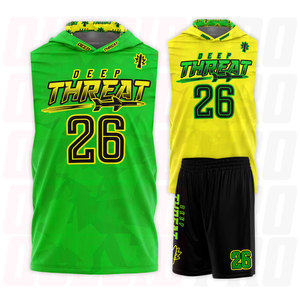 Hooded Dri-Fit 7v7 Custom Flag Football Uniforms 2 Jerseys + 1 Short Fully Customized Compression Sets 7on7 Flag Football Wear - Product Image 4