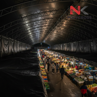 Bâche de marché nocturne de qualité commerciale, sur mesure, pour usage polyvalent