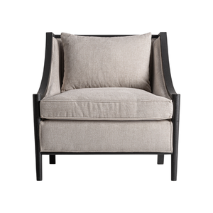 Sillón de Salón Interior de Teca Sólida de Lujo, con Cojín Acolchado, Cómodo y Elegante, Mueble Premium para Sala de Estar u Hotel - Product Image 3