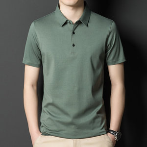 Polo moderne pour homme, tissu confortable, manches courtes, col élégant, usage quotidien pour homme - Product Image 5