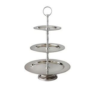 Refined Metal Cake Stand for Dessert Presentation Festive Gathering Display Table Accent and Serving Functionality - Product Image 3