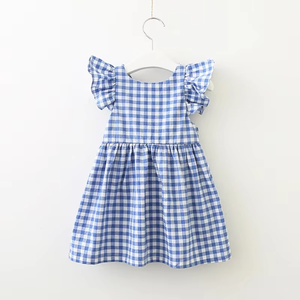 Nouvelle Robe d'Été 2026 pour Filles, Robe de Princesse Mignonne à Carreaux sans Manches pour Bébé, Vêtements pour Enfants et Tout-Petits - Product Image 3
