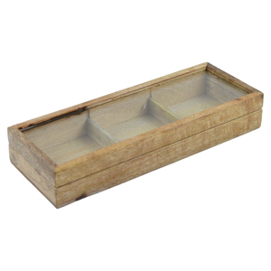 Ustensiles de cuisine en bois - Boîte à masala en bois, outils pour herbes et épices, boîte de rangement pour épices, accessoires de cuisine en métal et bois - Product Image 2