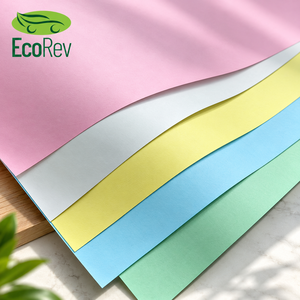 กระดาษคราฟท์สีน้ำตาลเคลือบ PE EcoRev เป็นมิตรกับสิ่งแวดล้อม ทนความร้อน ผลิตจากเยื่อไม้บริสุทธิ์ เหมาะสำหรับงาน DIY และทำของขวัญ - Product Image 1