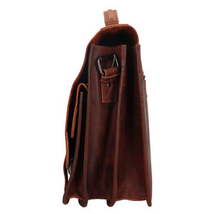 Sacs à ordinateur portables en cuir très demandés pour la saison hivernale, avec impression personnalisée du logo et compartiments zippés - Product Image 5