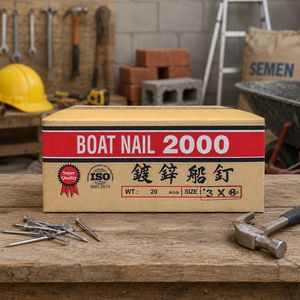 Heavy-Duty 3 Inch Construction Nails Featuring a Polished Silver Square Head and Corrosion Resistance - Product Image 2