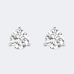 Pendientes de Oro de Lujo con Diamantes Cultivados en Laboratorio de 3 Quilates, Corte Brillante Redondo, Color E F, Claridad VS VVS, Joyería para Mujer para Fiestas y Bodas - Product Image 5