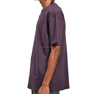 Venta al por mayor de alta calidad de peso pesado de algodón de gran tamaño de impresión desgastado lavado Vintage desgastado camisetas de los hombres de Pakistán - Product Image 6
