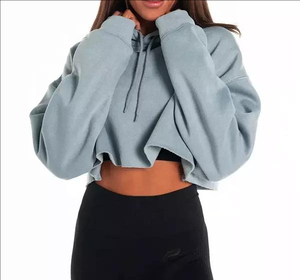 Nouvelle Arrivée 2026 – Sweat à Capuche Court en Coton Doux pour Femme - Product Image 2