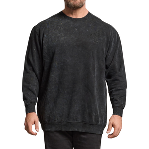 เสื้อสเวตเชิ้ตผู้ชายไซส์ใหญ่ ผ้าสแปนเด็กซ์/โพลีเอสเตอร์ ถักลายสก็อต คอกลม แขนยาว ไม่หด ระบายอากาศได้ดี ซักเครื่องได้ - Product Image 3