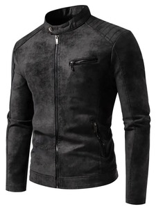 Veste en cuir pour homme avec un savoir-faire raffiné et une finition lisse et confortable - Product Image 2