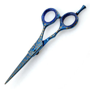 Ciseaux de coiffure pour droitiers Premium KAAMIR INSTRUMENTS, en acier inoxydable, à bords tranchants, pour salons, 32 dents - Product Image 4