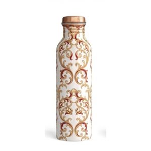 <b>Custom</b> Printed Copper <b>Water</b> <b>Bottle</b> Japanese Wave Design Sports Drink <b>Bottle</b> with Leak-Proof Copper Lid for Corporate Gifts - Product Image 2