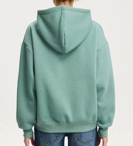 เสื้อฮู้ดผู้หญิงสีพื้นแบบสวมหัว สไตล์ลำลอง แฟชั่นสตรีทแวร์ แขนยาวมีรูสำหรับนิ้วโป้ง เสื้อจั๊มเปอร์มีฮู้ดสำหรับผู้หญิง - Product Image 3