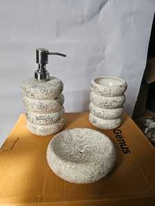 <b>Refillable</b> Ceramic Lotion Dispenser 500ml Multipurpose Pump <b>Bottle</b> for <b>Shampoo</b> Dishwash Sanitizer Bathroom Kitchen - Product Image 4