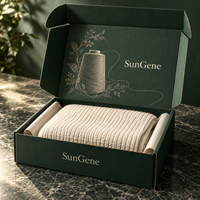 Boîte d'expédition en carton ondulé pour écharpe tricotée avec impression personnalisée