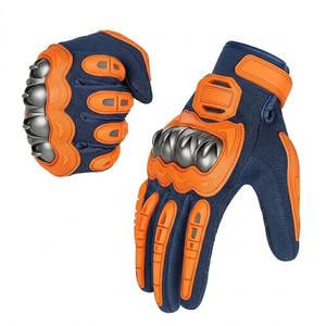 Men's Tactical Leather Motorcycle <b>Gloves</b> Hard Knuckle Guard Multi-Sport Motorbike Racing Safety Gear Breathable 2026 - Product Image 3