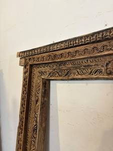 Luxury Large Wood Frame Wall <b>Mirror</b> Carved Modern Long Body Full-Length Dressing Hanging Eco-Friendly Durable Rajasthan Home - Product Image 5