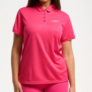 Polo décontracté d'été pour femme de haute qualité, personnalisable, avec manches courtes en maille, design haut de gamme - Product Image 4