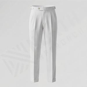 Pantalones de Traje Negros Personalizados para Hombre, Corte Slim Fit, Casuales de Negocios, Impermeables, Antiarrugas, 100% Poliéster para Verano y Primavera - Product Image 3