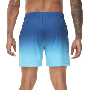 Maillots de bain pour hommes de haute qualité, écologiques, avec impression de logo personnalisée, best-seller, séchage rapide, cordon de serrage. - Product Image 3