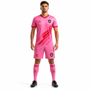Ensemble de maillot et short de football de qualité supérieure pour hommes, uniforme de football personnalisé avec nom et numéros personnalisés, vêtements de sport pour club - Product Image 2