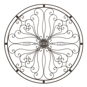 Modern Luxury Black Iron Metal Wall <b>Art</b> Unique Glass Shape New Arrival Decorative Piece for Home Living Room - Product Image 2