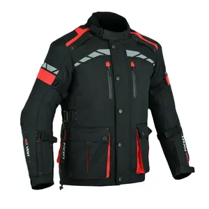 Tekstil Motor Buatan Kustom Jaket Berkendara Jaket Balap Kecepatan Super dengan Pelindung dan Lapisan Tahan Angin