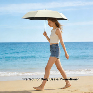 Paraguas Japonés Plegable Triple Ultraligero Transparente Tipo Pluma, Paraguas Lápiz Ligero para Sol y Lluvia - Product Image 4