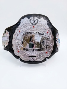 Cinturón de Campeonato Provincial de Lucha Libre ACW, de Cuero Rojo, Estilo Profesional, Personalizado, Interprovincial, para Mujeres - Product Image 1