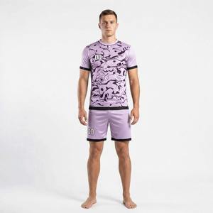 Tenue de football pour adultes de haute qualité, vêtements de sport 100% polyester, séchage rapide, meilleur uniforme de football pour hommes, maillot à manches courtes - Product Image 1