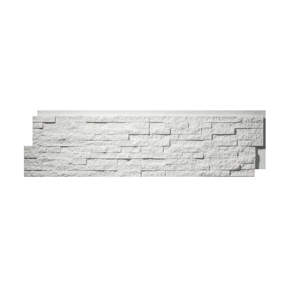 Wholesale Decor Wall Panel Culture Stone White Stacked Stone Wall