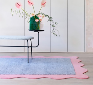 Tapis de designer 100 % laine tufté à la main – Forme irrégulière personnalisée, bordure festonnée moderne, tapis de luxe pour salon - Product Image 4