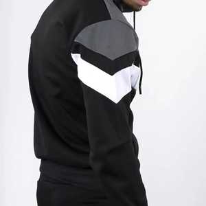 Sudadera con capucha y cremallera larga, pantalón 70% poliéster 30% algodón 380GSM, chándal para hombre con diseño de logotipo personalizado, impresión, bordado, etc. - Product Image 5